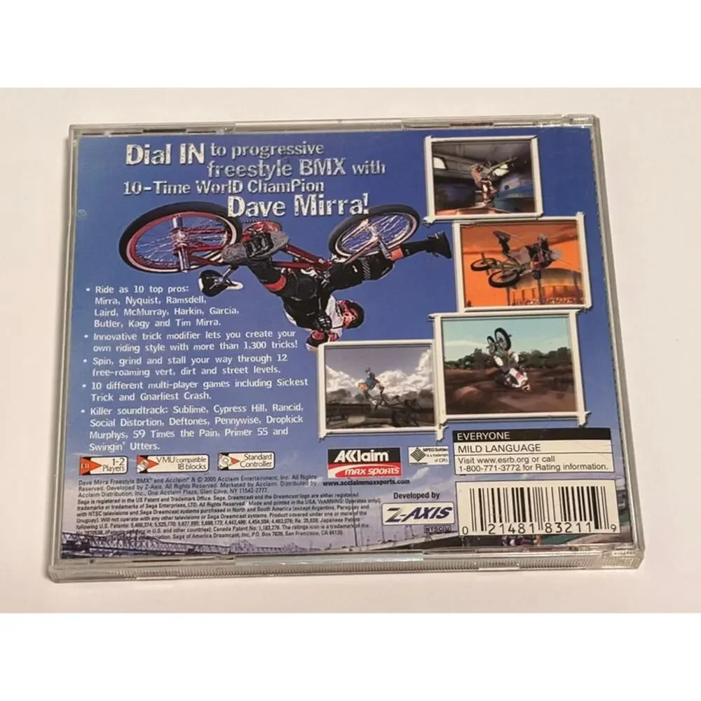 Dave Mirra Freestyle BMX (Sega Dreamcast, 2000) Case Only
